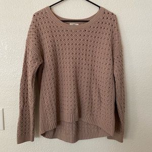 Old Navy Unique Textured Knit Sweater, shorter length, Icelandic Mineral color